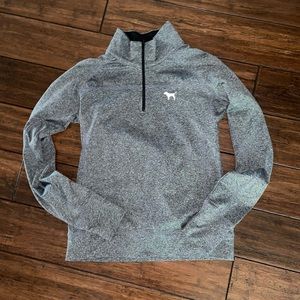 Gray VS PINK Athletic Jacket with Thumb Holes
